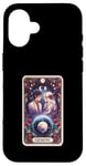 Coque pour iPhone 16 Gemini Tarot Carte astrologique Zodiaque Astrologie Signe astrologique