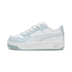 Puma Girls Carina Street Ps Sneakers, Puma White-Silver Mist, 29 EU