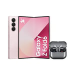 Samsung Galaxy Z Fold6 AI Smartphone, Unlocked Android Smartphone, 512GB Storage, Pink and Buds3 Pro, Wireless Earbuds, Grey (UK Version)