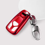 CarWorld pour Audi A4 B9 Q5 Q7 TT TTS 8S 2016 2017, étanche Nouveau étui de clé de Voiture en TPU Souple Couverture complèteCar Styling KeyringKeychain Accessoires