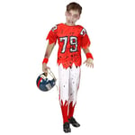 W WIDMANN MILANO Party Fashion - Costume enfant Zombie joueur de football américain, lycée, Halloween