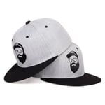 (Harmaa)Laadukas Uncle Beard -pesäpallolippis miehille Snapback-hattu miesten naisten villainen pesäpallolippis Luu säädettävä Trucker Gorras