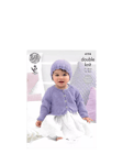 King Cole Cherished DK Kids' Cardigan and Hat Knitting Pattern, 4194