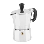 50mL 1 Cup Aluminum Italian Type Moka Pot Espresso Coffee Maker Fit for Stove or Electrothermal Furnace for Home Office Use