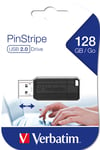 Verbatim – USB drive 2.0 Pinstripe 128GB black (49071)