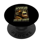 J'ai suspendu ma partie pour être là Funny Gamer Monkey Cyberpunk PopSockets PopGrip Adhésif