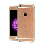 Shot Case - Sticker Autocollant IPHONE SE Integral Apple Bling Paillettes Strass Diamant Avant/Arriere (Couleur Or)