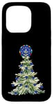 Coque pour iPhone 15 Pro Euro Bleu Jaune Europe Pull de Noël Famille Hommes Femmes