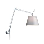 Artemide - Tolomeo Mega Vegglampe m/Dimmer Ø420 Alu/Grå