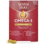 SEVENSEAS OMEGA-3TURMERIC 500MG FISH OIL VITAMINS 30 CAPSULES & 30 TABLETS(947)