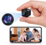 Mini Camera Espion, Full Hd 1080P Mini Camera De Surveillance Interieur/Extérieur Sans Fil, Wifi Caméra Portable Avec Détecteur De Mouvement, Vision Nocturne, Audio Bidirectionnel