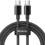 Mcdodo Dichromatic USB-C til USB-C-kabel 100W - Sort/1,2 meter