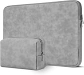 15,6 Pouces Imperméable Housse Sac De Protection Ordinateur Portable Sacoche Pour Lenovo Yoga 720 Ideapad S510 Thinkpad T570 E575/Dell Inspiron Xps/Hp Envy Pavilion/Asus/15.6"" Notebooks,Gris