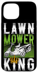 iPhone 15 Lawn Mower Mowing Dad Father Landscaper Tractor Lawn Mower Case