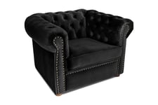 Chesterfield Deluxe Lenestol - lenestol Svart