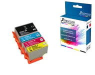 PREMIUM CARTOUCHE - 4 Cartouche compatible pour EPSON 202XL 202 XL Noir + Cyan + Magenta + Jaune (Kiwi) pour Epson Expression Premium XP-6000 XP-6005