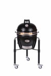 Barbecue Kamado Monolith JUNIOR Pro Série 2.0 - Noir + Chariot