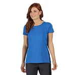 Regatta Carlie Short Sleeve Coolweave Cotton Sports T-Shirt T-Shirts/Polos/Vests, Women, Strong Blue, 18