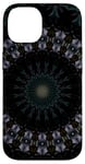 iPhone 14 Dark Fantasy Mandala Pattern Yellow And Blue Case