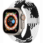 Punottu kellon renneke Apple Watch Ultra (49mm) - Blackwhite