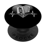 Heartbeat Accordion Accordionist Musician Instrument PopSockets Adhesive PopGrip