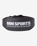 MM Sports Leather Belt - Lyftarbälte - XS