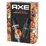 AXE - Coffret Dark Temptation pour Homme - un déodorant bodyspray de 200 ml et une eau de toilette de 100 ml - parfum masculin et frais aux notes de chocolat noir - tenue 48H