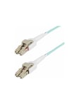 5m (15ft) LC to LC (UPC) OM4 Switchable Fiber Optic Cable 50/125µm 100G Networks Toolless Polarity Switching Low Insertion Loss - LSZH Fiber Patch Cord (450FBLCLC5SW) - patch cable - 5 m - aqua