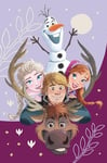 Trendstern Couverture Reine des Neiges Anna Elsa Olaf Erik 100 x 150 cm