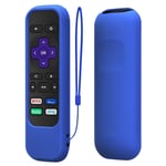 TNP Case Cover for Roku Remote Control Stick (Blue) Roku Express/Premiere Roku 1/2/3 (HD XD XS N1 LT) RC68/RC69/RC108/RC112 with Shock Protection Skin-Friendly Silicone Anti-Lost Loop, 1 Pack