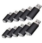 Fenglangrong FLR-1235 100PCS 128MB USB Flash Drive USB 2.0 Memory Stick Memory Drive Pen Drive (128MB, Black)