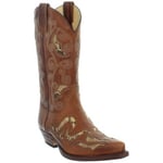 Bottes Sendra boots  Santiag Hommes  en cuir ref 21549 Tan