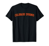 Colorado Springs CO Little London Throwback Orange Grunge T-Shirt