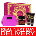 Versace CRYSTAL NOIR EdT 90ml + 100ml + 100ml + MAKE UP CASE🎁CHRISTMAS GIFT SET