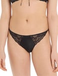 Calvin Klein Womens CK Black Thong Polyamide - Size Large