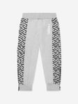 Versace Boys La Greca Logo Joggers in Grey - Size 12Y