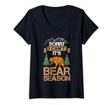 Womens Bear Hunting Funny Wildlife Animals Hunt V-Neck T-Shirt