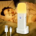 Lablanc - Veilleuse Led Adulte Rechargeable, 2000mAh Lampe Detecteur De Mouvement Interieur, Luminosité Réglable Sur 5 Niveaux Très Adaptée Aux