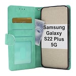 Zipper Standcase Wallet Samsung Galaxy S22 Plus 5G (Aqua)