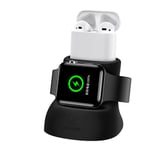 Usams 2-in-1 Charging Stand (AirPods/Apple Watch) - Grå