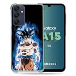 Cokitec Coque Renforcée pour Samsung Galaxy A15 4G / 5G Manga Dragon Ball Sangoku Noir