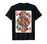 Halloween Zombie King of Hearts Scary Card Design T-Shirt