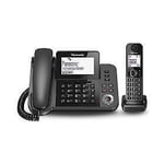 Panasonic KX-TGF320E M Corded Phone & Cordless Handset - Black