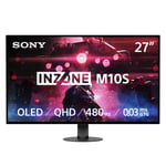 Sony INZONE M10S -Ecran PC Gaming 27" OLED QHD: 1440p, 480Hz, 0.03ms GTG, DCI-P3 98.5%, G-Sync, Adaptive Sync, VRR, co-développé avec Fnatic, 1300 nits, DisplayPort 2.1-2 x HDMI 2.1- PC, PS5