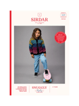 Sirdar Snuggly Replay Speed Check Kids' Cardigan Knitting Pattern, 2629