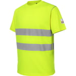 Tee-shirt de travail microporeux Würth MODYF haute-visibilité jaune L - Jaune