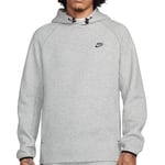 Nike FB8016-063 Tech Fleece Sweatshirt Men's DK GREY HEATHER/BLACK Size M-T