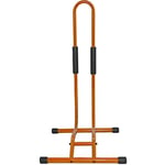 RASENFREUND Support de vélo Easy - Orange - Jusqu'à 6 cm - Jusqu'à 29" - Pieds antidérapants - Support pour vélos/vélos électriques/support d'entretien