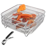 3 Pcs Air Fryer Cooking Racks Pressure Cooker Dehydration Stack Or