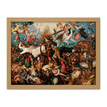 Pieter Bruegel The Elder The Fall Of The Rebel Angels Large Framed Art Print Poster Wall Decor 18x24